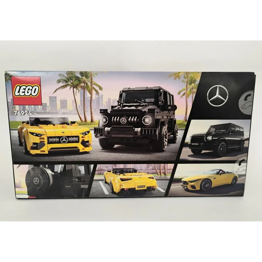 LEGO Speed Champions 76924 Mercedes-AMG G 63 & SL 63 Kids 808pc Black Yellow New